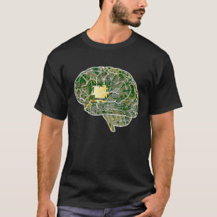 Cyborg Cybernetic Brain T-Shirt