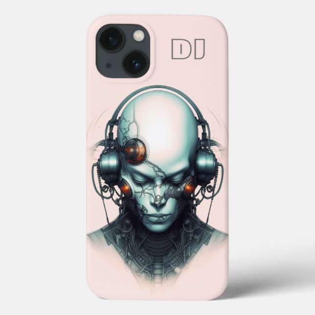 Cyborg Cyberpunk Dj Case-Mate iPhone Case (Back)