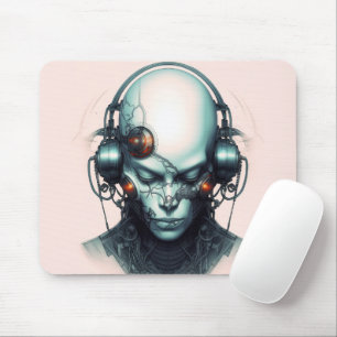 Cyborg Cyberpunk Dj Mouse Mat