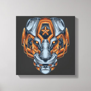 Cyborg Evolution Canvas Print