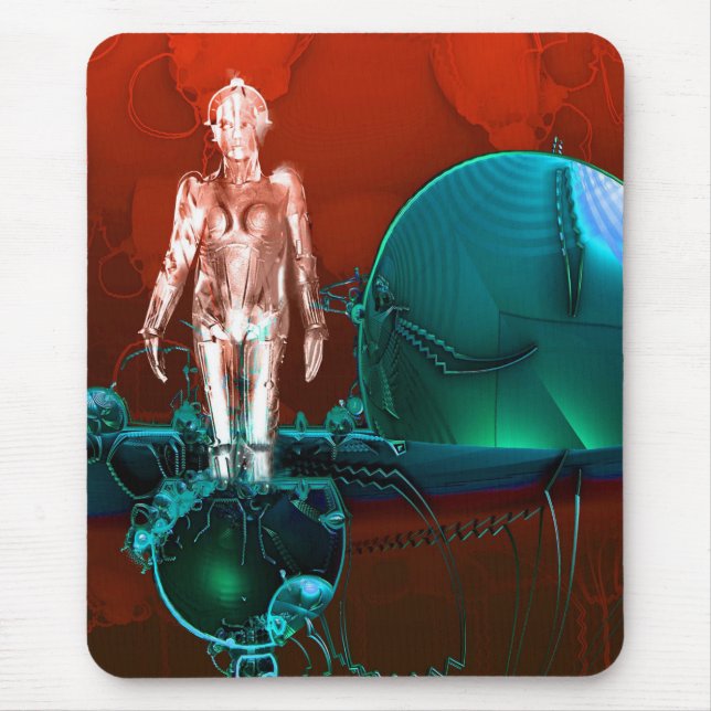 Cyborg factory mouse mat (Front)