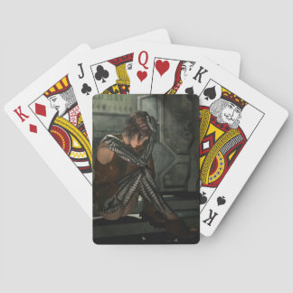 Cyborg Female Digital Illustration Playing Cards