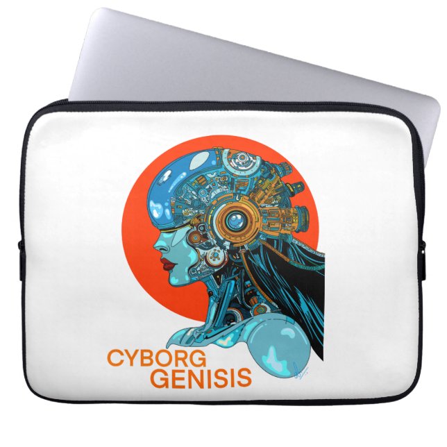 Cyborg Genesis - Profile Laptop Sleeve (Front)