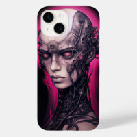Cyborg Girl Cool Teen Pink Neon