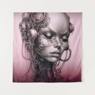 Cyborg Girl Cool Teen Tapestry
