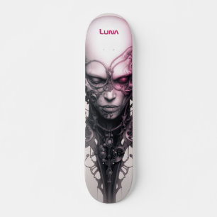 Cyborg Girl Fantastic artsy Skateboard