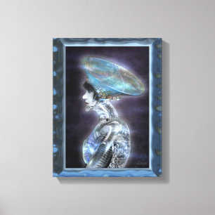 Cyborg Hathaway Canvas Print