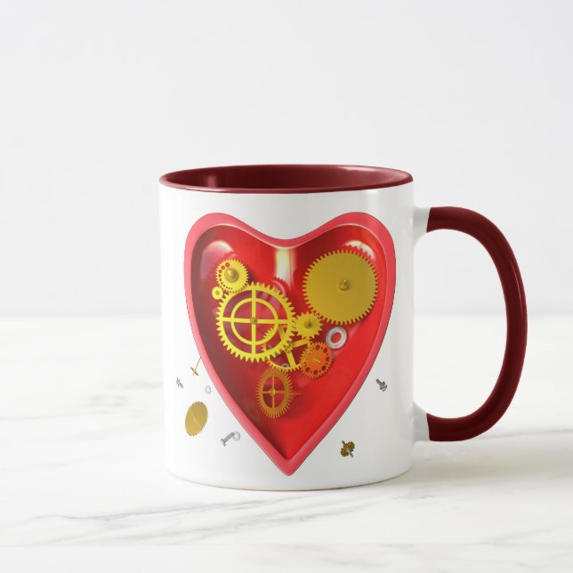 cyborg heart mug (Right)