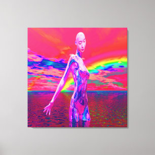 Cyborg Mask Canvas Print