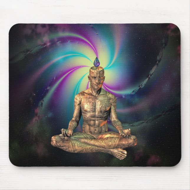 Cyborg receives soul mouse mat (Front)