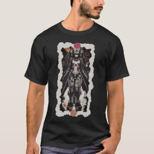 cyborg robot girl retro vintage anime 80s T-Shirt