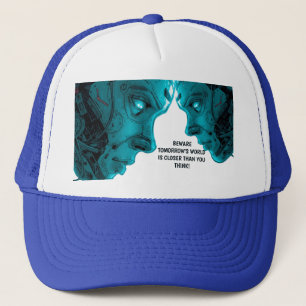 CYBORG ROBOTIC HEAD TRUCKER HAT