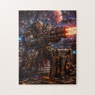 Cyborg Space Pirate — Heavy Gunner Jigsaw Puzzle