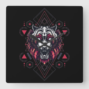 Cyborg Square Wall Clock