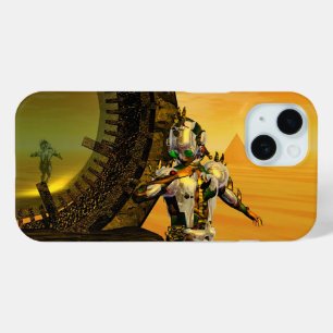 CYBORG TITAN,DESERT HYPERION Science Fiction Scifi iPhone 15 Case