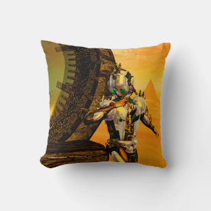 CYBORG TITAN,DESERT HYPERION Science Fiction Scifi Cushion