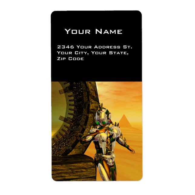 CYBORG TITAN IN HYPERION DESERT Sci-Fi (Front)