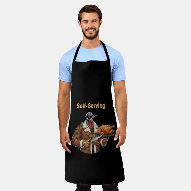  Cyborg Turkey's Thanksgiving Revenge Apron (Worn)