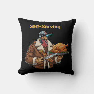  Cyborg Turkey's Thanksgiving Revenge Cushion