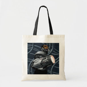 Cyborg & Weapon Bust Tote Bag