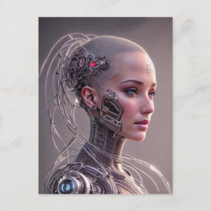 Cyborg with Many Circuits Postcard