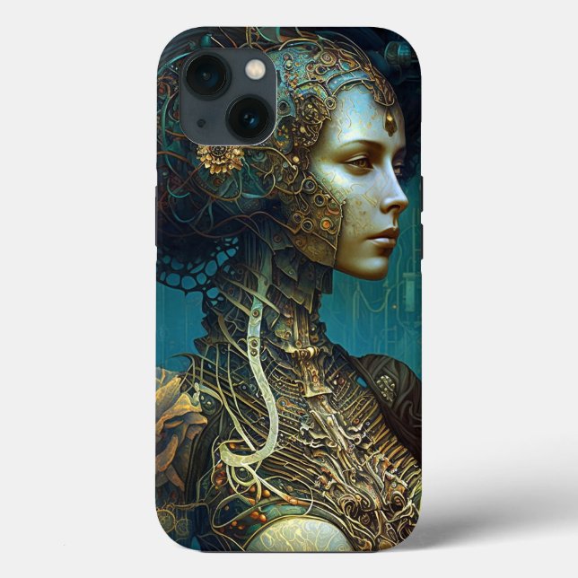 Cyborg Woman Fantasy Sci-Fi Art Case-Mate iPhone Case (Back)