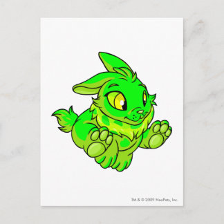 Cybunny Glowing Postcard