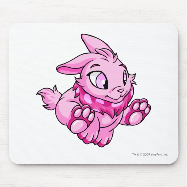 Cybunny Pink Mouse Mat (Front)
