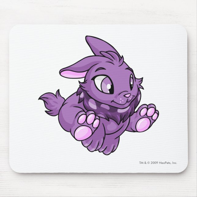 Cybunny Purple Mouse Mat (Front)