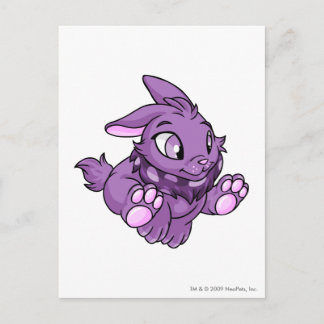Cybunny Purple Postcard