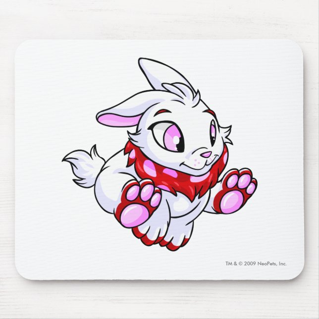 Cybunny Red Mouse Mat (Front)