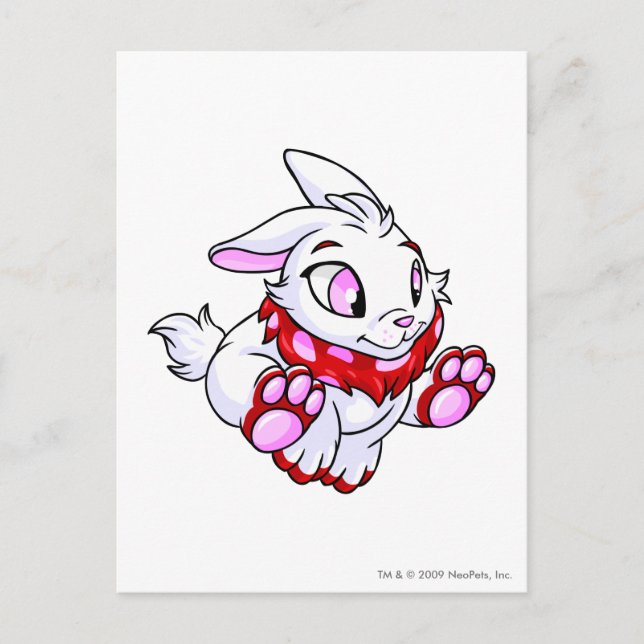 Cybunny Red Postcard (Front)