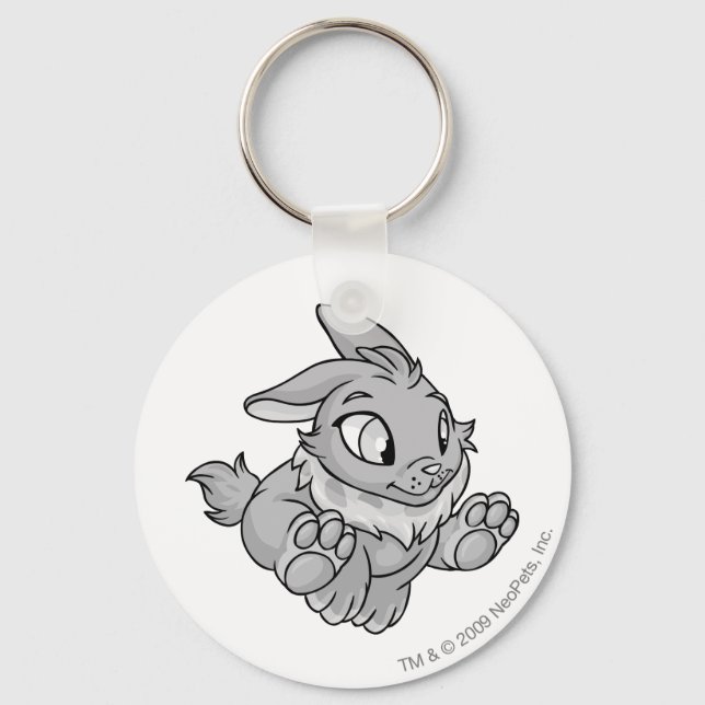 Cybunny Silver Key Ring (Front)