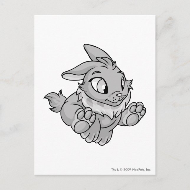 Cybunny Silver Postcard (Front)