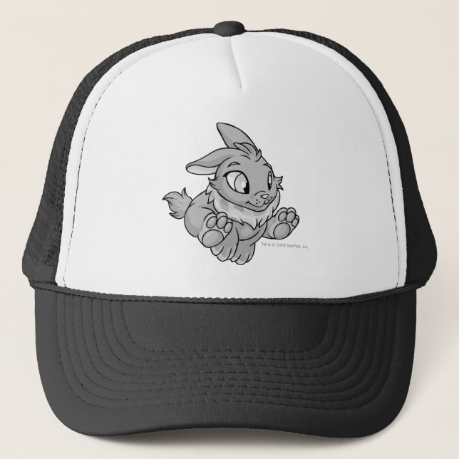 Cybunny Silver Trucker Hat (Front)