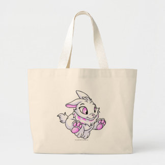 Cybunny White Large Tote Bag