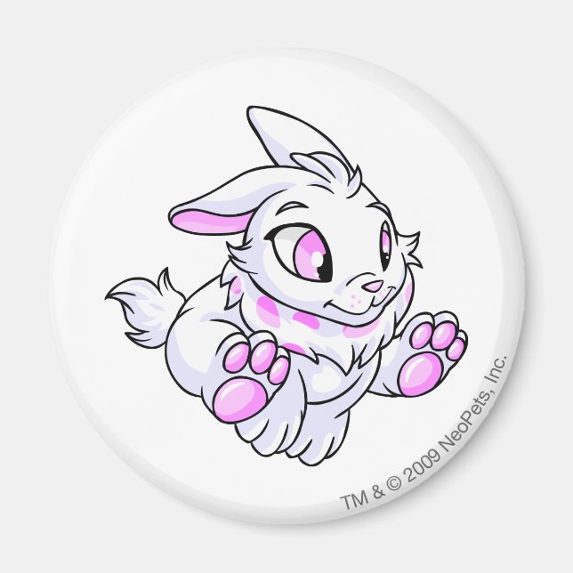 Cybunny White Magnet (Front)