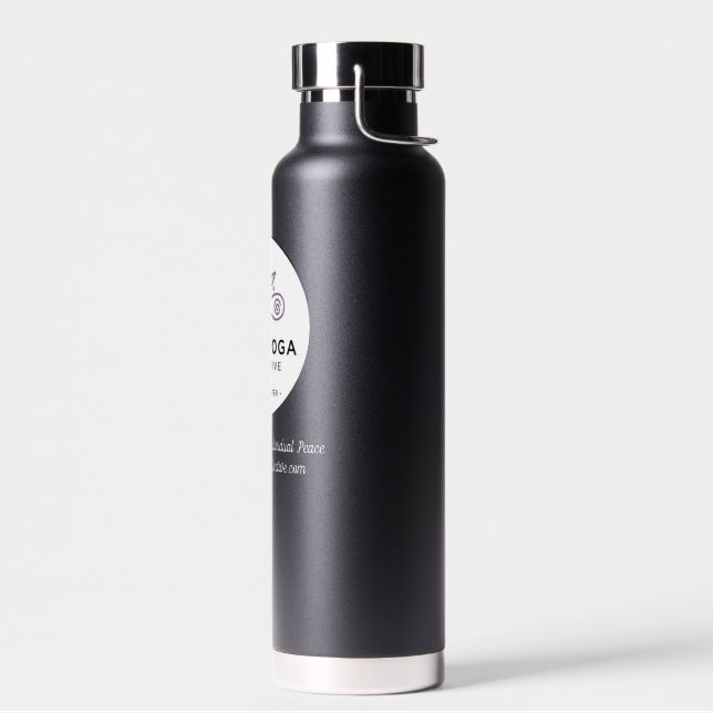 CYC Black Thermal Water Bottle (Left)