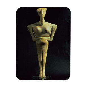 Cycladic female figure, from the Island of Amorgo, Magnet