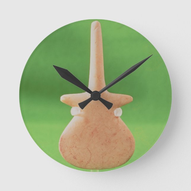Cycladic statue, c.2000 BC Round Clock (Front)