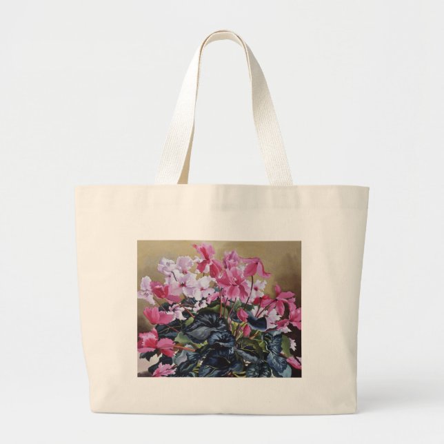 Cyclamen 2004 large tote bag (Front)