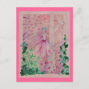 cyclamen elve postcard
