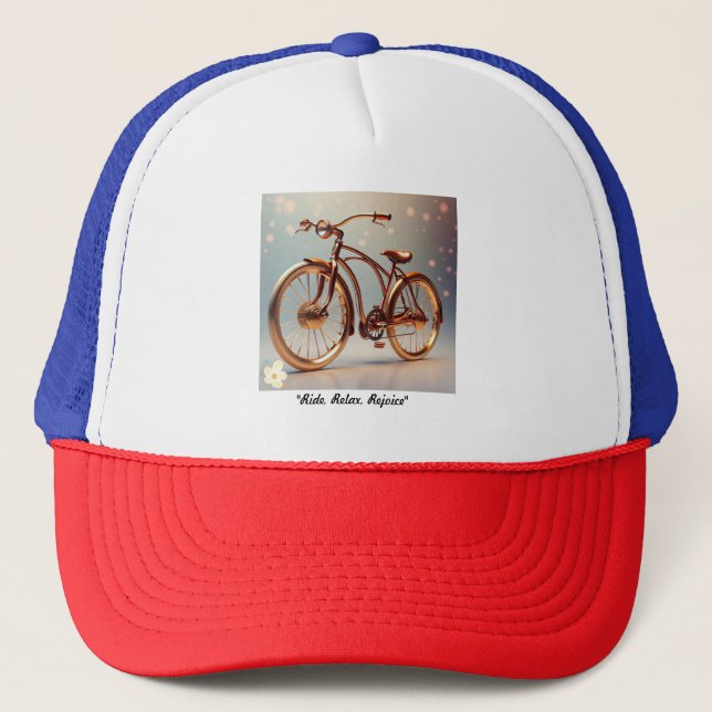"Cycle Chic" Trucker Hat (Front)