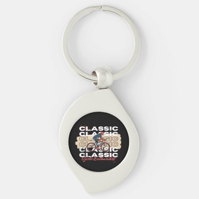 Cycle enthusiast key ring (Front)