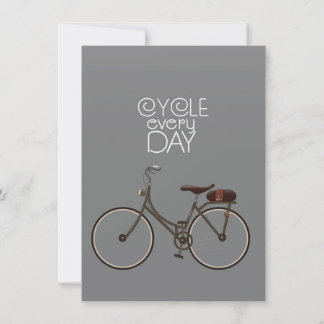 Cycle every day. invitation
