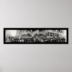 Cycle Group Portrait Photo 1914 Poster