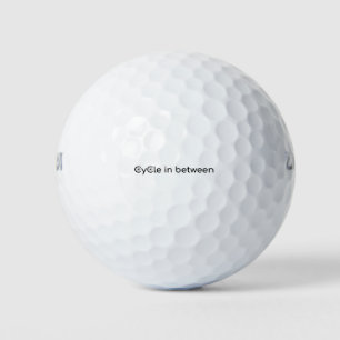 Cycle in between golf balls
