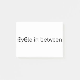Cycle in between post-it notes
