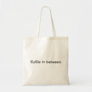Cycle in between tote bag