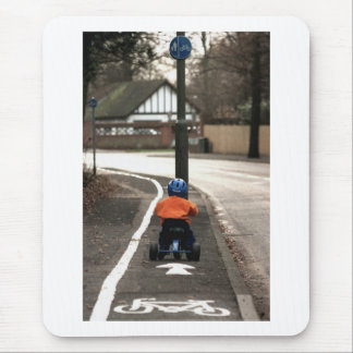 Cycle lane mouse mat